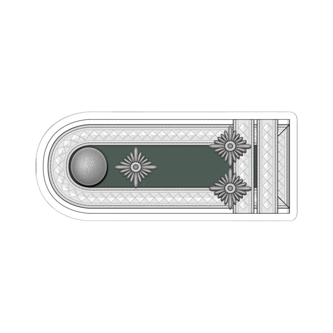 Heer Fahnenjunker Stabsfeldwebel h (Germany) (Military Rank) STICKER Vinyl Kiss-Cut Decal 6 Inch White - The Sticker Space