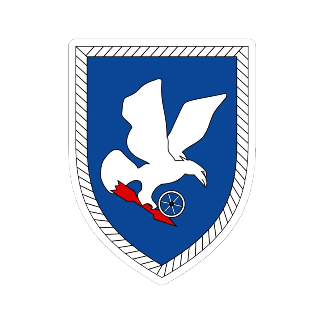 Heeresfliegerbrigade 3 Bundeswehr (Germany) (Coat of Arms) STICKER Vinyl Kiss-Cut Decal 4 Inch White - The Sticker Space