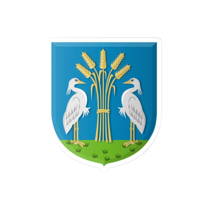 Heerhugowaard wapen (Netherlands) (Coat of Arms) STICKER Vinyl Kiss-Cut Decal 3 Inch White - The Sticker Space