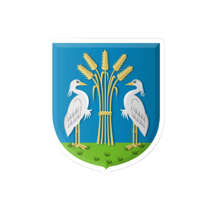 Heerhugowaard wapen (Netherlands) (Coat of Arms) STICKER Vinyl Kiss-Cut Decal 4 Inch White - The Sticker Space