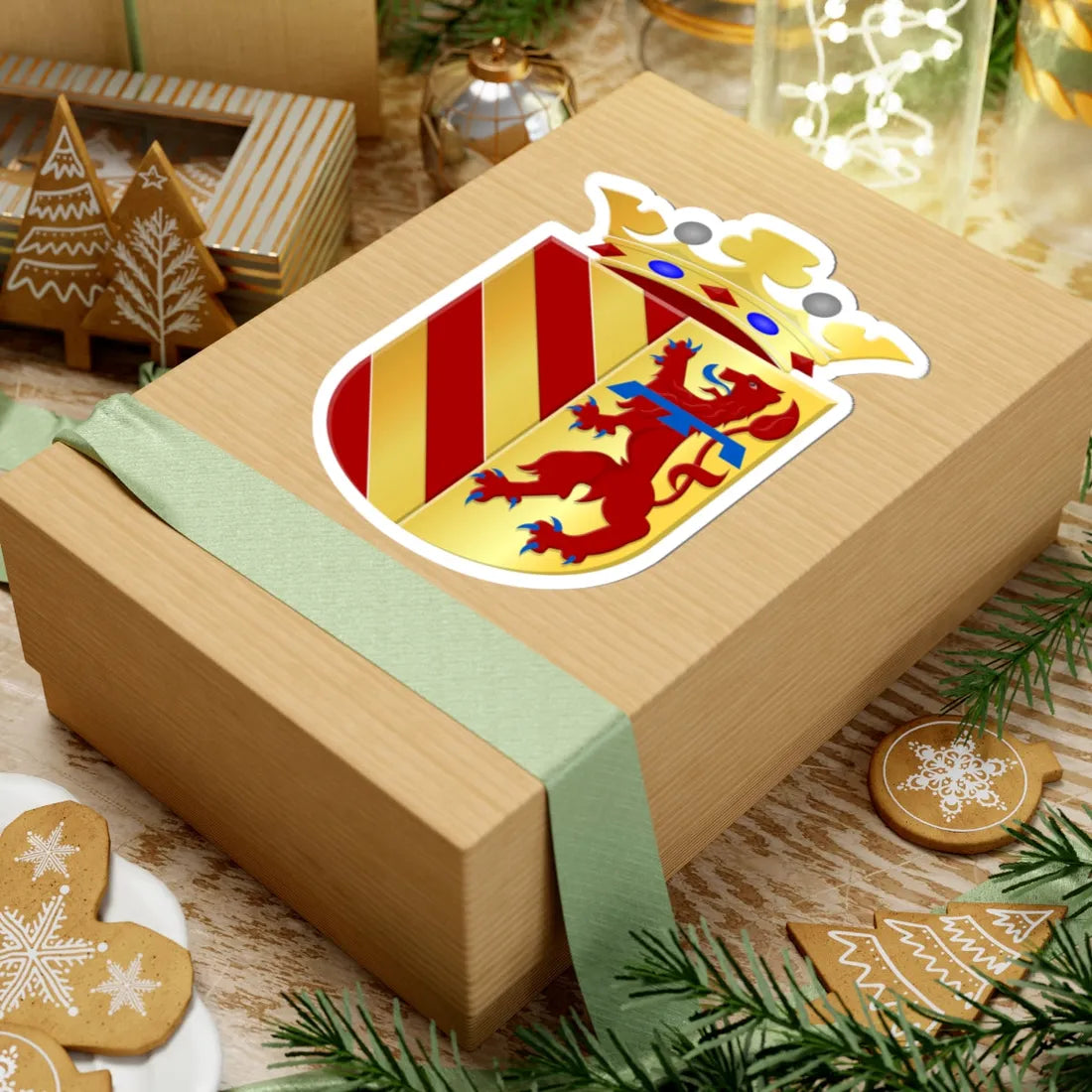 Hei- en Boeicop wapen 1943 (Netherlands) (Coat of Arms) STICKER Vinyl Kiss-Cut Decal - The Sticker Space