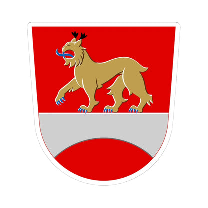 Heinola.vaakuna (Finland) (Coat of Arms) STICKER Vinyl Kiss-Cut Decal 4 Inch White - The Sticker Space