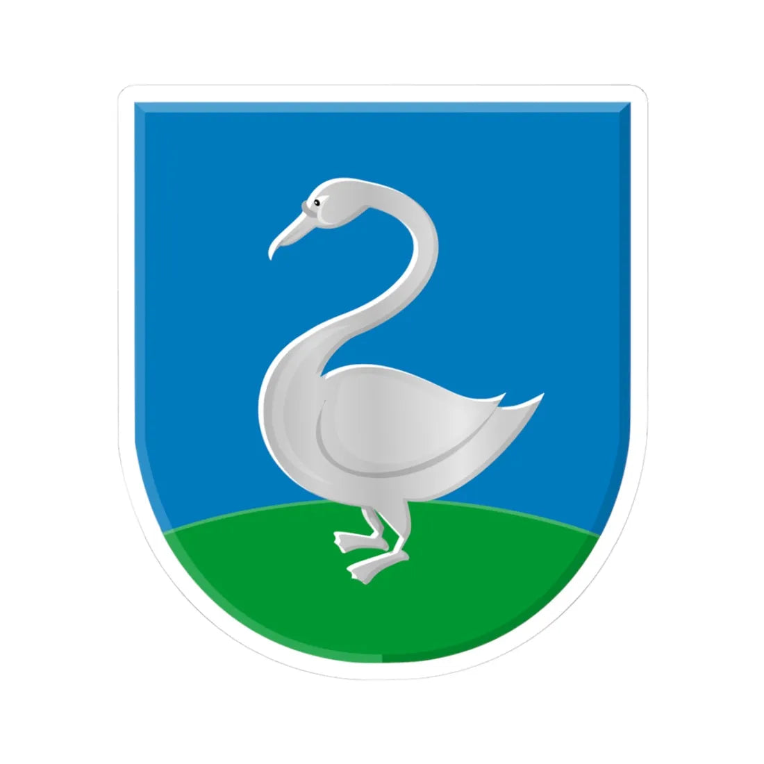 Heist-op-den-Berg wapen (Belgium) (Coat of Arms) STICKER Vinyl Kiss-Cut Decal 3 Inch White - The Sticker Space