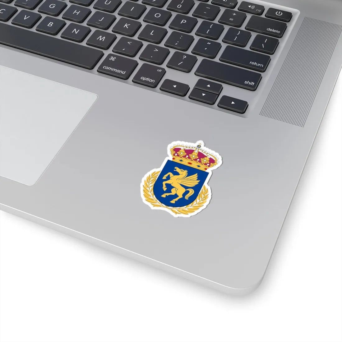 Helikopterstridsskolan vapen (Sweden) (Coat of Arms) STICKER Vinyl Kiss-Cut Decal - The Sticker Space