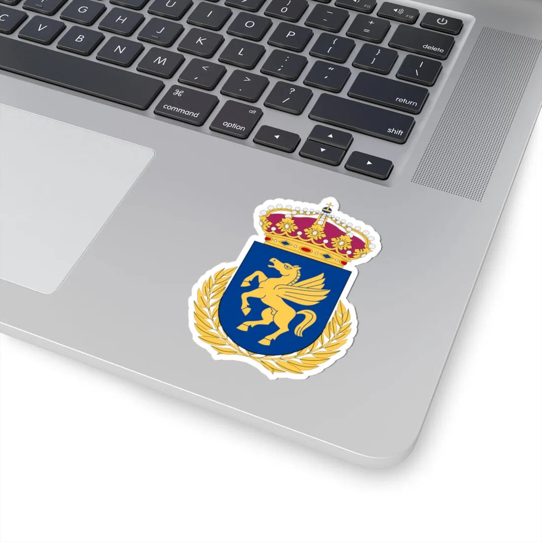 Helikopterstridsskolan vapen (Sweden) (Coat of Arms) STICKER Vinyl Kiss-Cut Decal - The Sticker Space