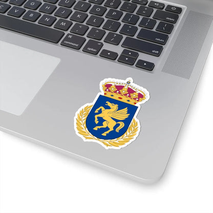 Helikopterstridsskolan vapen (Sweden) (Coat of Arms) STICKER Vinyl Kiss-Cut Decal - The Sticker Space