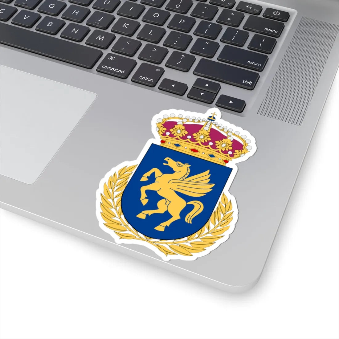 Helikopterstridsskolan vapen (Sweden) (Coat of Arms) STICKER Vinyl Kiss-Cut Decal - The Sticker Space