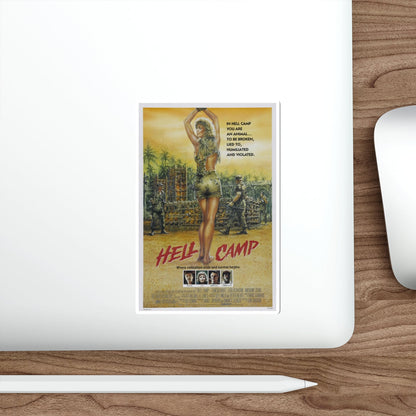 HELL CAMP 1986 Movie Poster STICKER Vinyl Die-Cut Decal-The Sticker Space