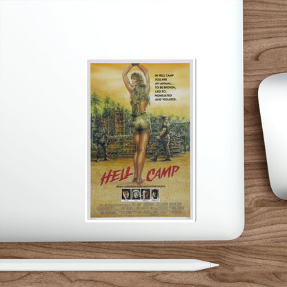 HELL CAMP 1986 Movie Poster STICKER Vinyl Die-Cut Decal-The Sticker Space