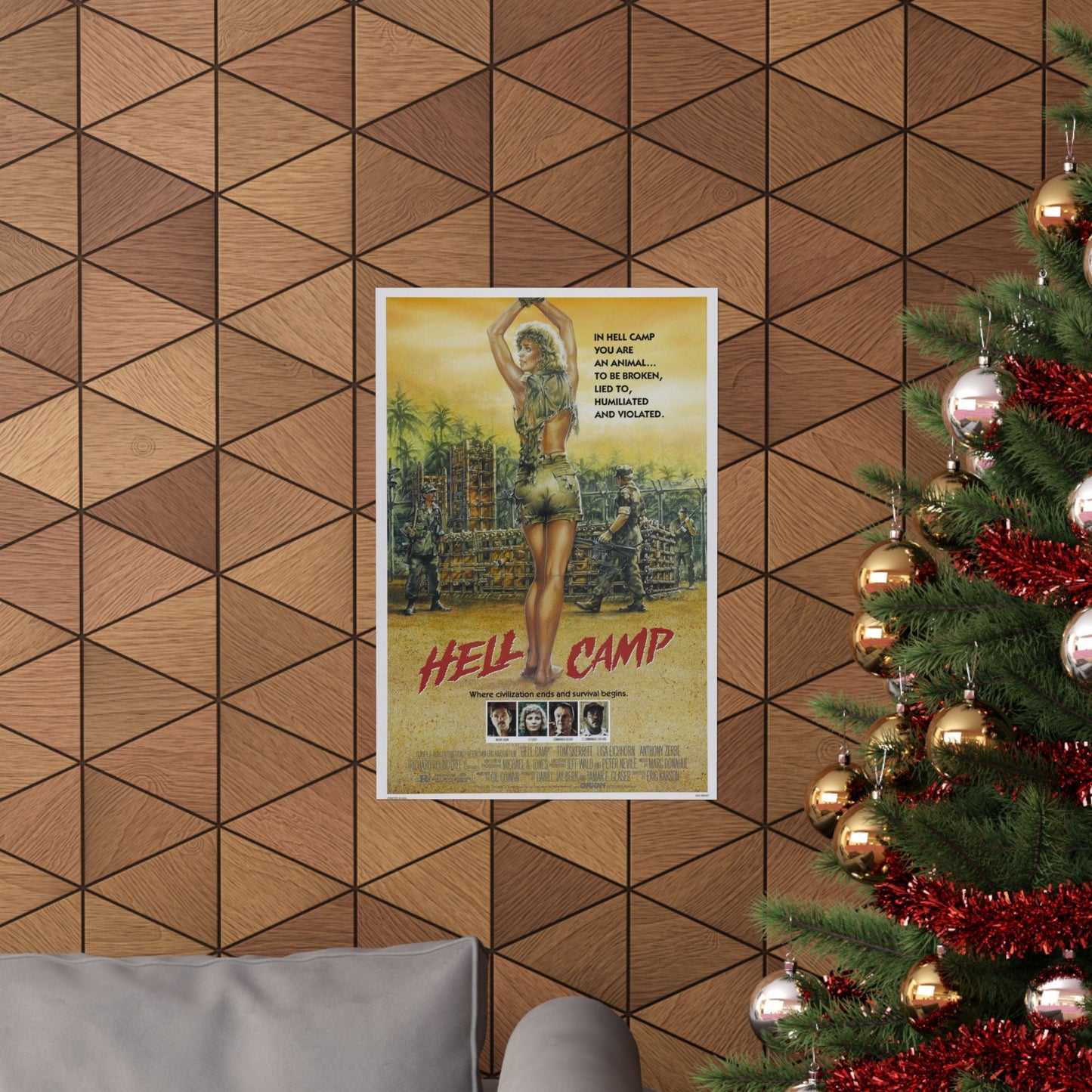 HELL CAMP 1986 - Paper Movie Poster-The Sticker Space