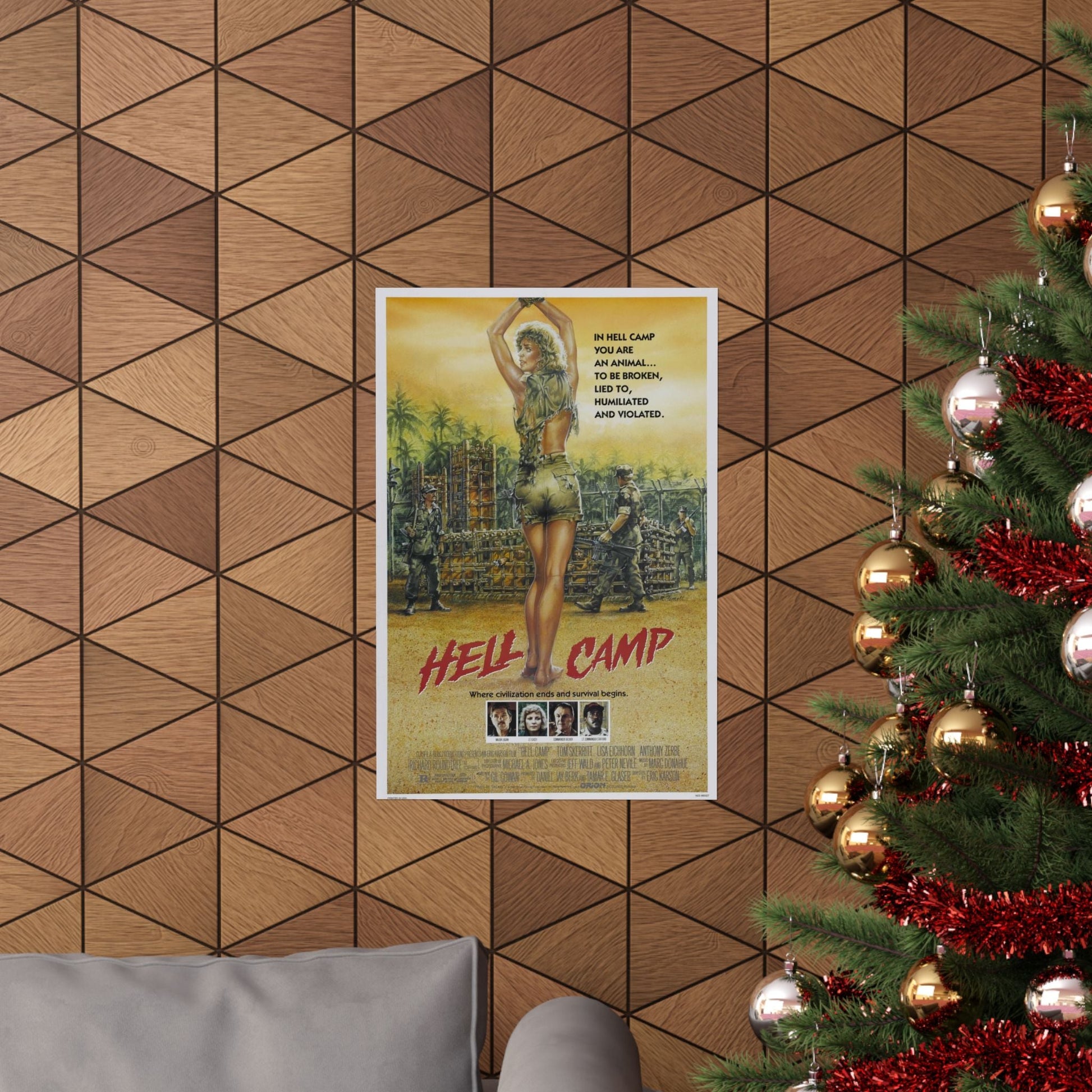 HELL CAMP 1986 - Paper Movie Poster-The Sticker Space