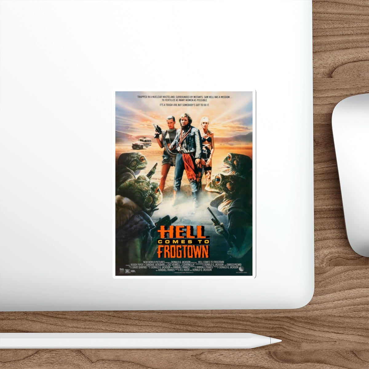 HELL COMES TO FROGTOWN 1988 Movie Poster STICKER Vinyl Die-Cut Decal-The Sticker Space