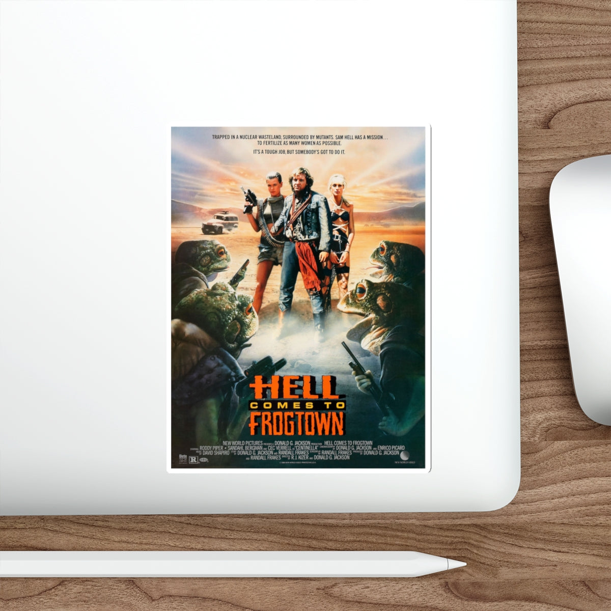 HELL COMES TO FROGTOWN 1988 Movie Poster STICKER Vinyl Die-Cut Decal-The Sticker Space