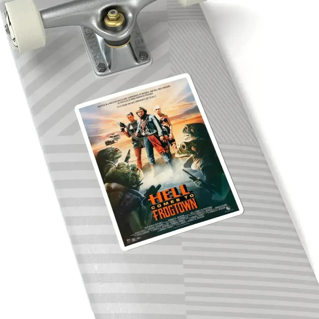 HELL COMES TO FROGTOWN 1988 Movie Poster - STICKER Vinyl Kiss-Cut Decal - The Sticker Space