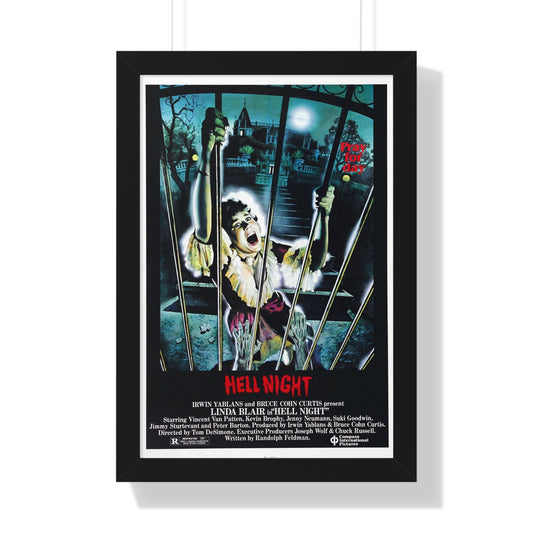 HELL NIGHT 1981 - Framed Movie Poster-16″ x 24″-The Sticker Space