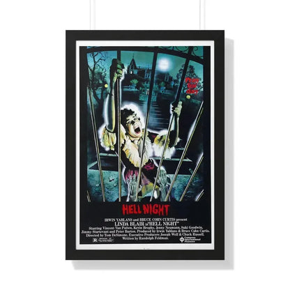 HELL NIGHT 1981 - Framed Movie Poster 20" x 30" Black - The Sticker Space