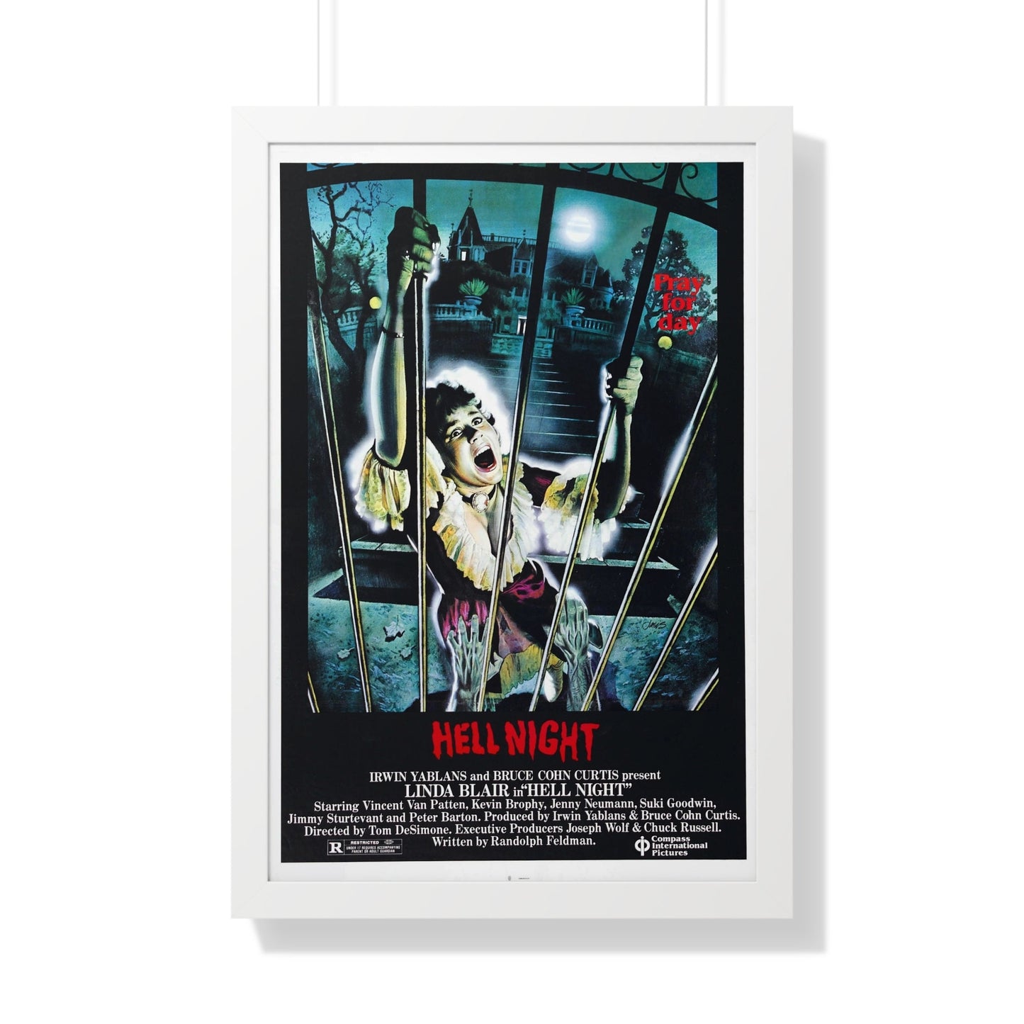 HELL NIGHT 1981 - Framed Movie Poster-20" x 30"-The Sticker Space