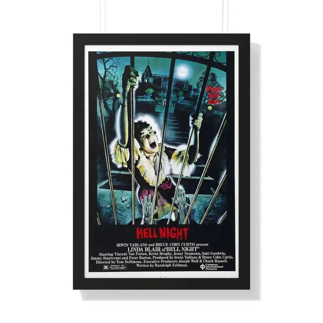 HELL NIGHT 1981 - Framed Movie Poster - The Sticker Space