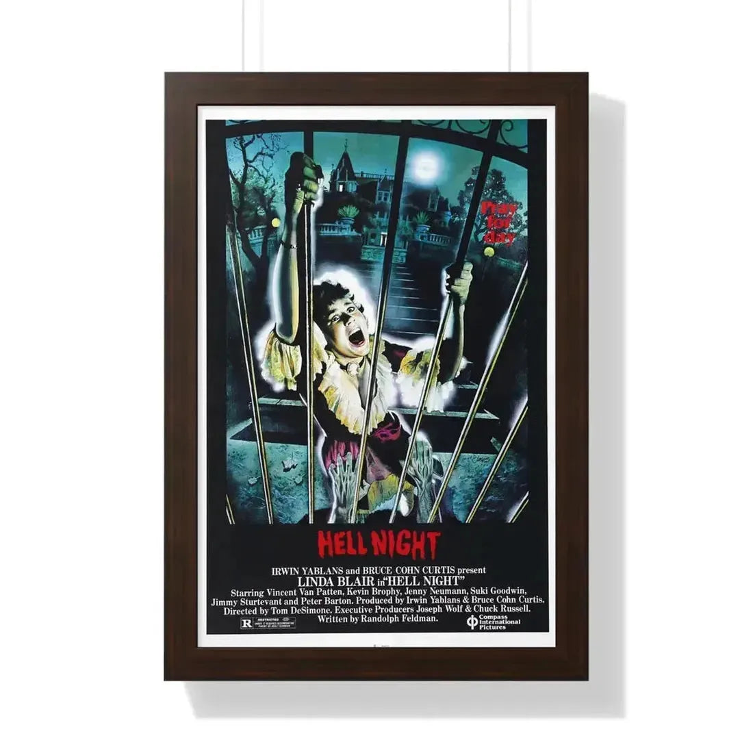 HELL NIGHT 1981 - Framed Movie Poster - The Sticker Space