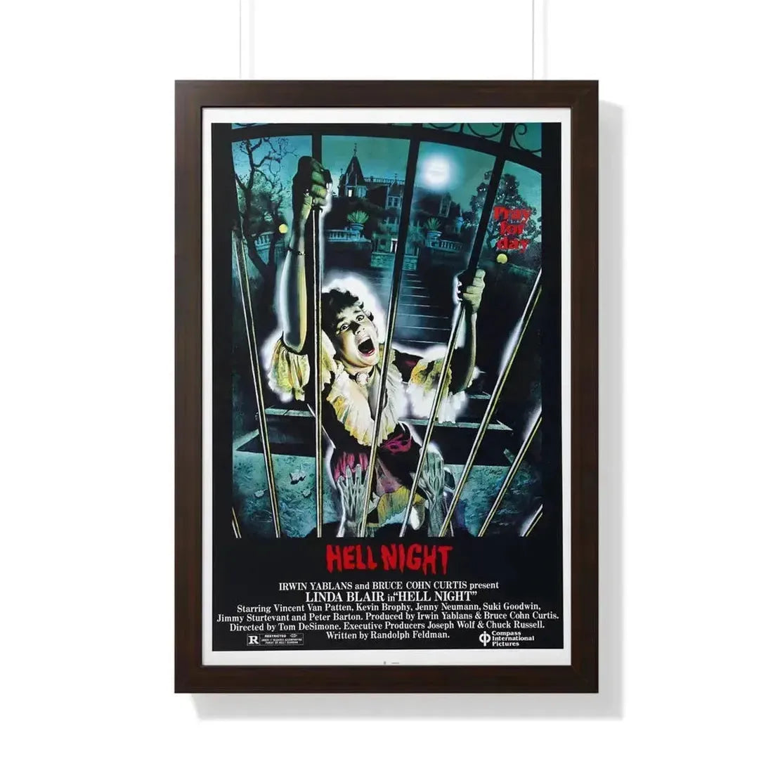 HELL NIGHT 1981 - Framed Movie Poster - The Sticker Space