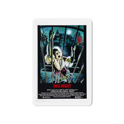 HELL NIGHT 1981 Movie Poster - Die-Cut Magnet-6 × 6"-The Sticker Space