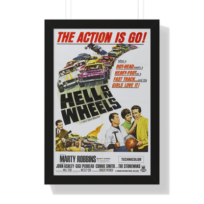 HELL ON WHEELS 1967 - Framed Movie Poster-16″ x 24″-The Sticker Space