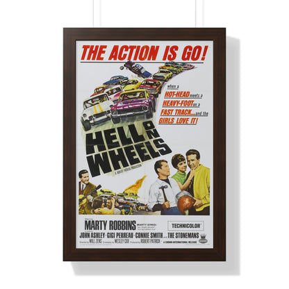 HELL ON WHEELS 1967 - Framed Movie Poster-16″ x 24″-The Sticker Space