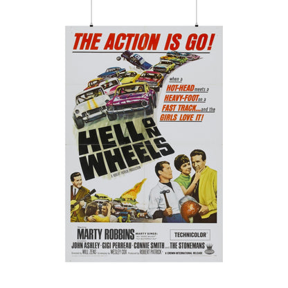 HELL ON WHEELS 1967 - Paper Movie Poster-36" x 54"-The Sticker Space