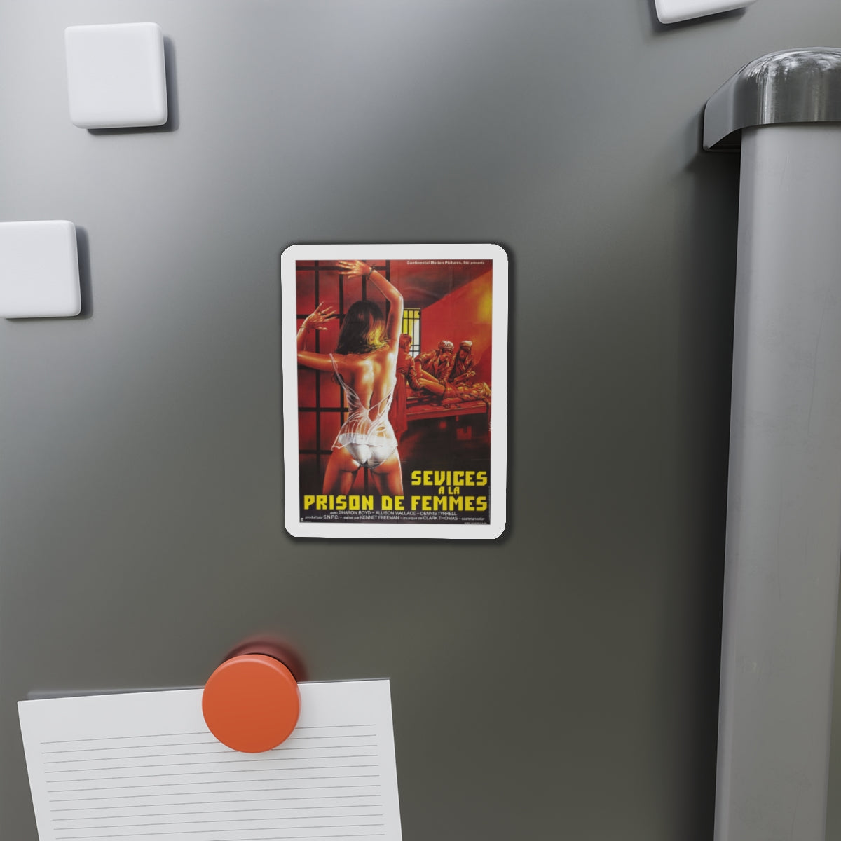 HELL PENITENTIARY 1984 Movie Poster - Die-Cut Magnet-The Sticker Space