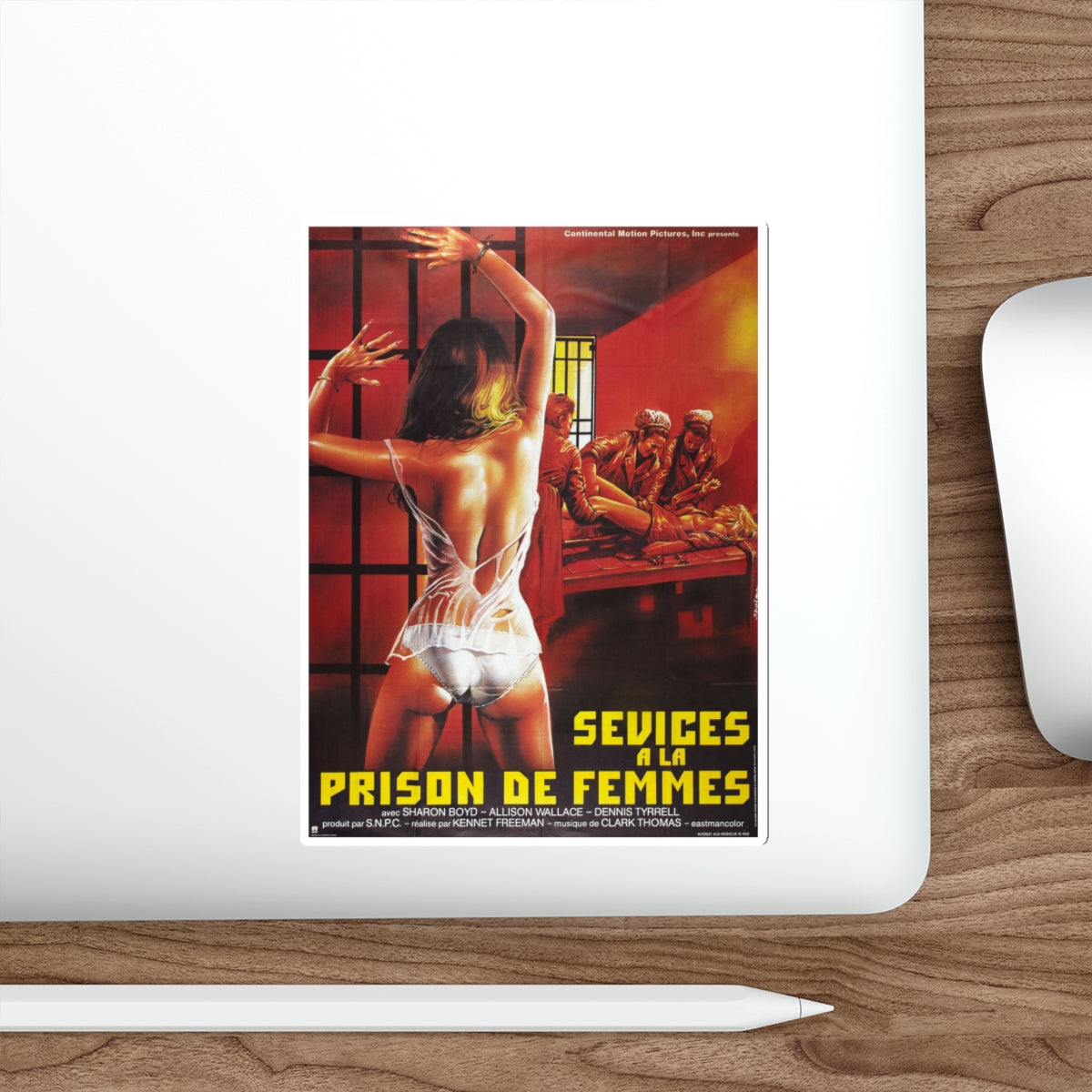 HELL PENITENTIARY 1984 Movie Poster STICKER Vinyl Die-Cut Decal-The Sticker Space