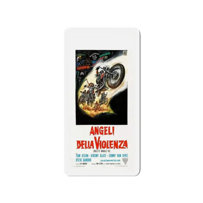 HELL'S ANGELS '69 (ITALIAN) 1969 Movie Poster - Refrigerator Magnet 3 Inch - The Sticker Space