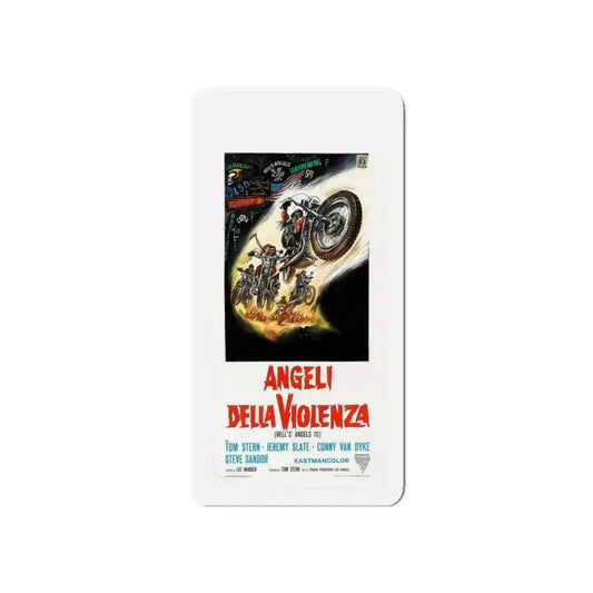 HELL'S ANGELS '69 (ITALIAN) 1969 Movie Poster - Refrigerator Magnet 6 Inch - The Sticker Space