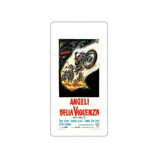 HELL'S ANGELS '69 (ITALIAN) 1969 Movie Poster STICKER Vinyl Die-Cut Decal 2 Inch - The Sticker Space