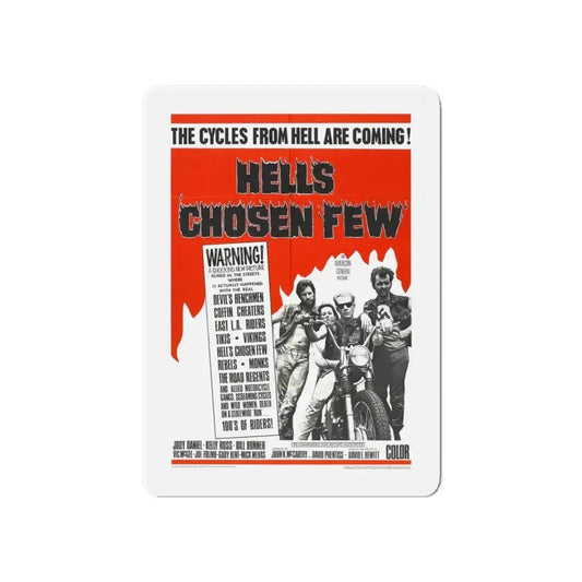 HELL'S CHOSEN FEW 1968 Movie Poster - Refrigerator Magnet 6 Inch - The Sticker Space