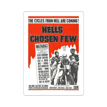 HELL'S CHOSEN FEW 1968 Movie Poster - STICKER Vinyl Kiss-Cut Decal 4 Inch White - The Sticker Space