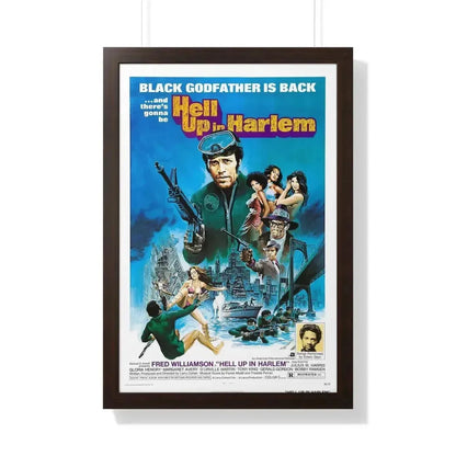 HELL UP IN HARLEM 1973 - Framed Movie Poster - The Sticker Space