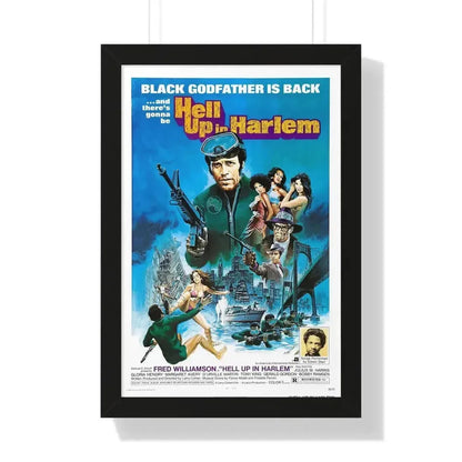 HELL UP IN HARLEM 1973 - Framed Movie Poster - The Sticker Space