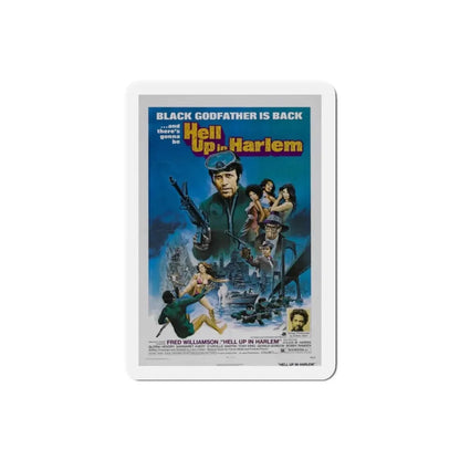 Hell Up in Harlem 1973 Movie Poster Refrigerator Magnet - The Sticker Space