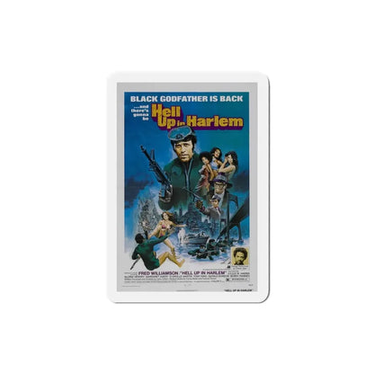 Hell Up in Harlem 1973 Movie Poster Refrigerator Magnet - The Sticker Space