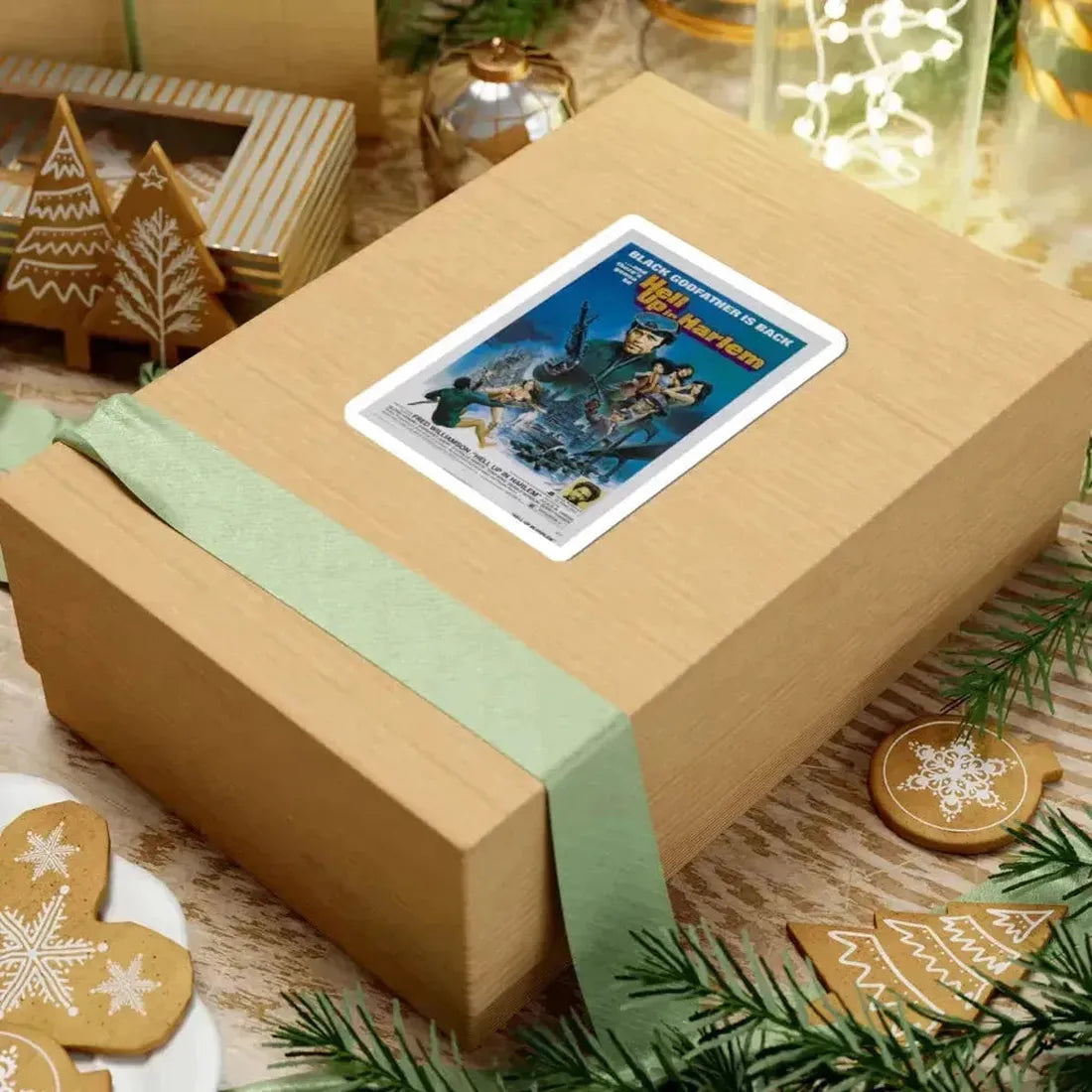 Hell Up in Harlem 1973 Movie Poster - STICKER Vinyl Kiss-Cut Decal - The Sticker Space