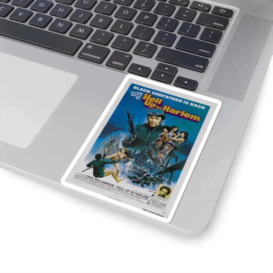 Hell Up in Harlem 1973 Movie Poster - STICKER Vinyl Kiss-Cut Decal - The Sticker Space