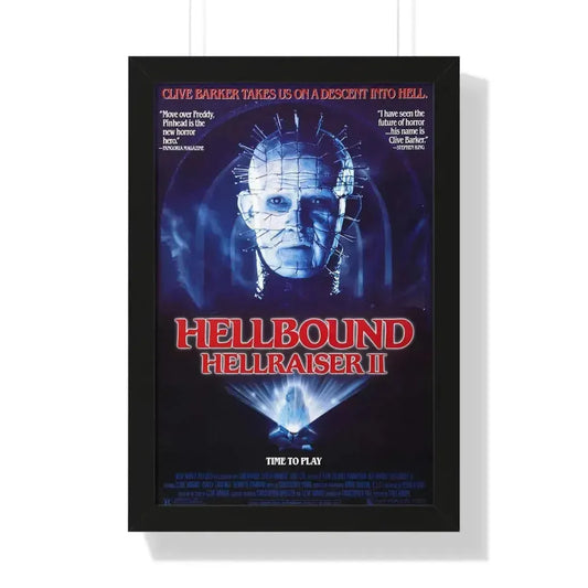 HELLBOUND - HELLRAISER II 1988 - Framed Movie Poster 16″ x 24″ Black - The Sticker Space