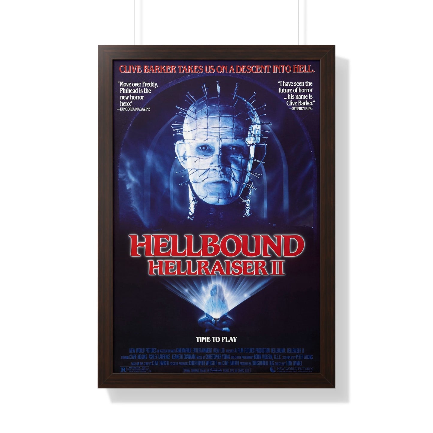 HELLBOUND - HELLRAISER II 1988 - Framed Movie Poster-20" x 30"-The Sticker Space