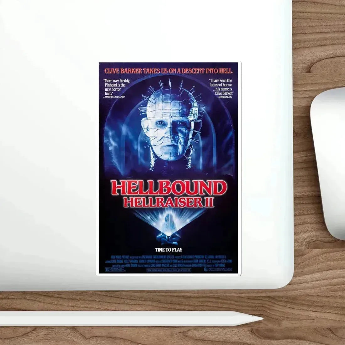 Hellbound Hellraiser II 1988 Movie Poster STICKER Vinyl Die-Cut Decal - The Sticker Space