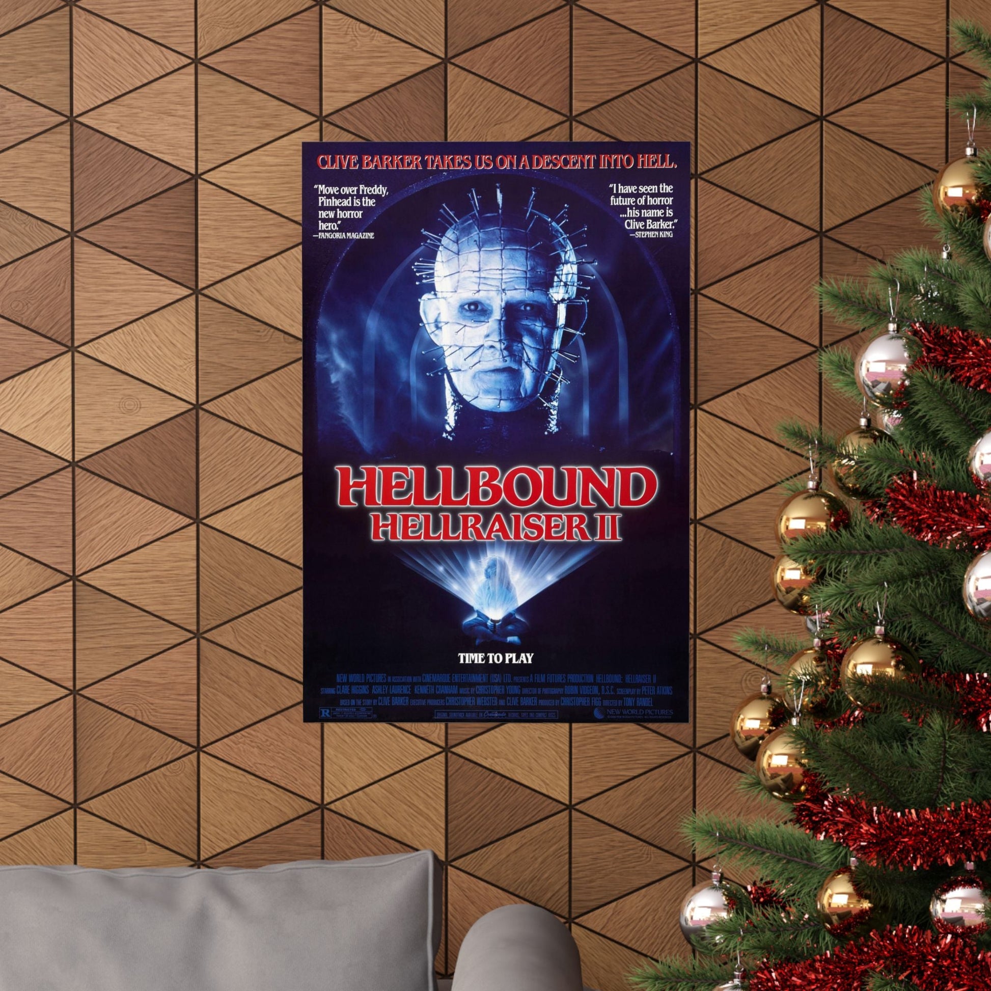 HELLBOUND - HELLRAISER II 1988 - Paper Movie Poster-The Sticker Space