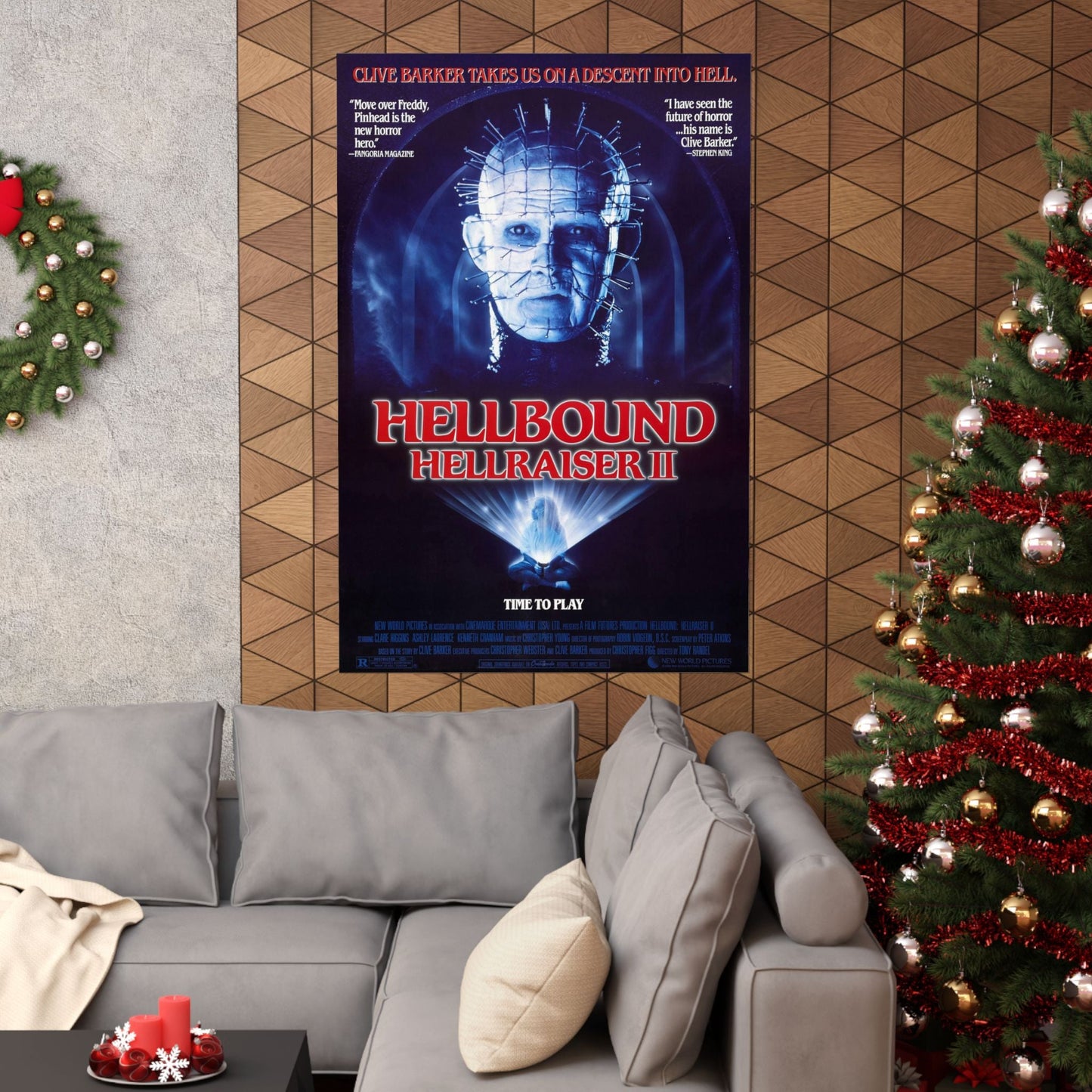 HELLBOUND - HELLRAISER II 1988 - Paper Movie Poster-The Sticker Space