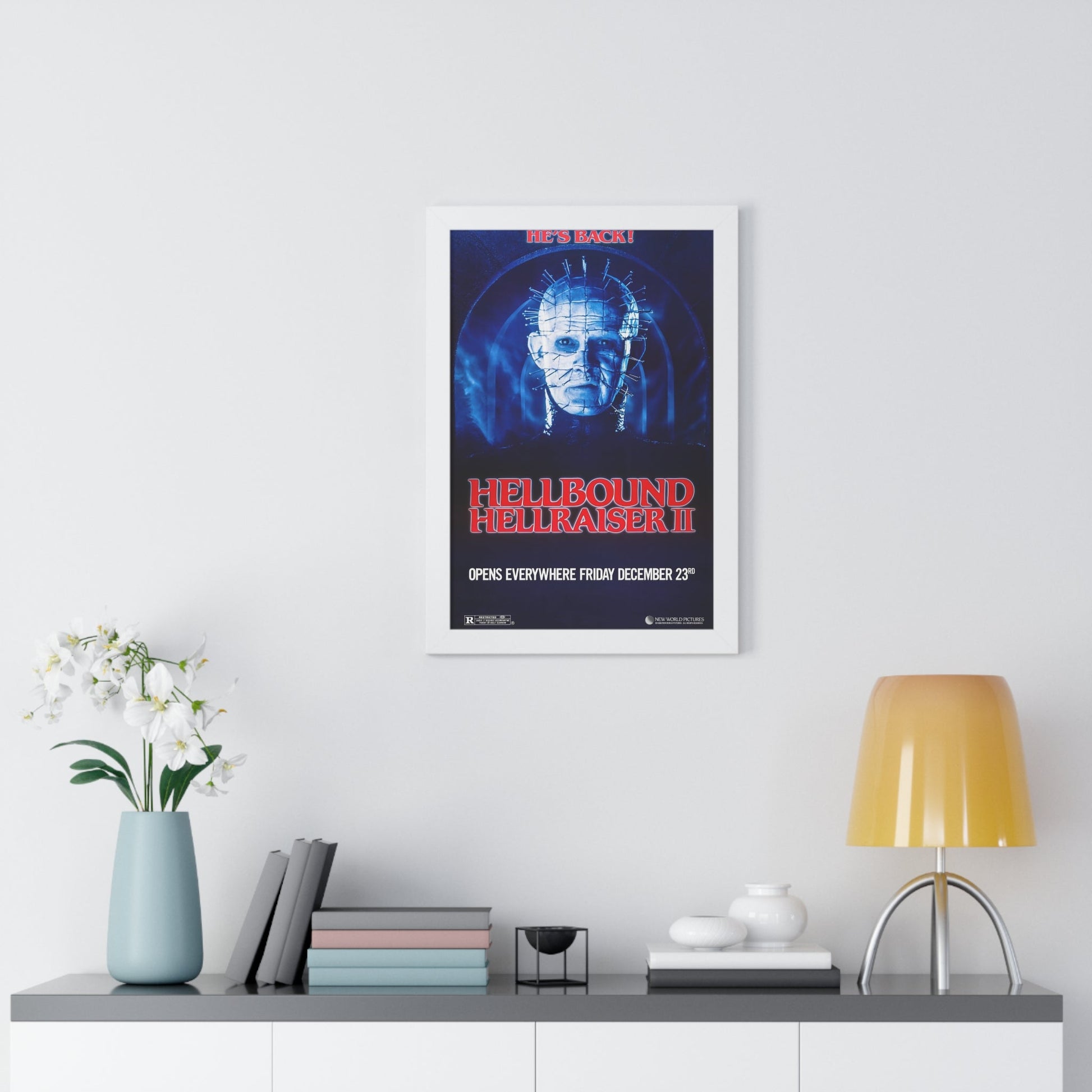 HELLBOUND - HELLRAISER II (TEASER) 1988 - Framed Movie Poster-The Sticker Space