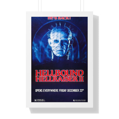 HELLBOUND - HELLRAISER II (TEASER) 1988 - Framed Movie Poster-16″ x 24″-The Sticker Space