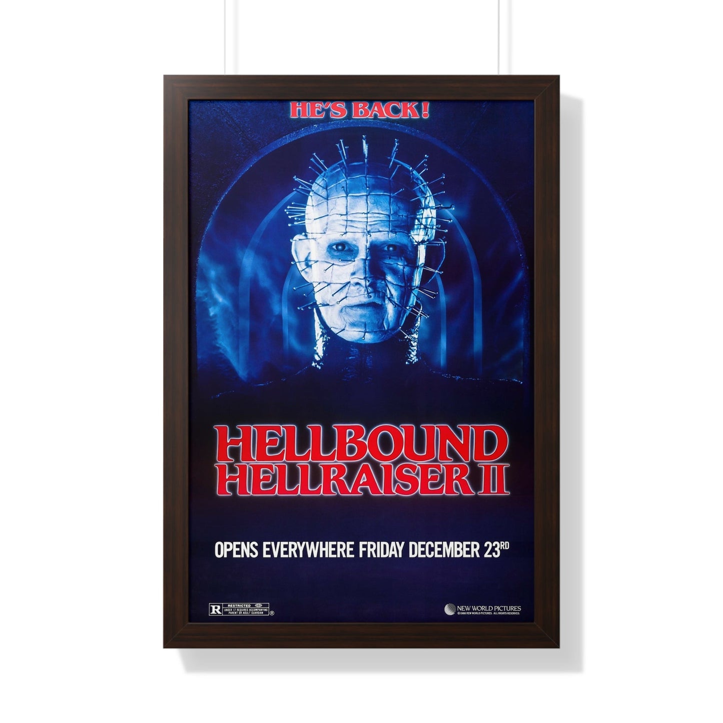 HELLBOUND - HELLRAISER II (TEASER) 1988 - Framed Movie Poster-20" x 30"-The Sticker Space