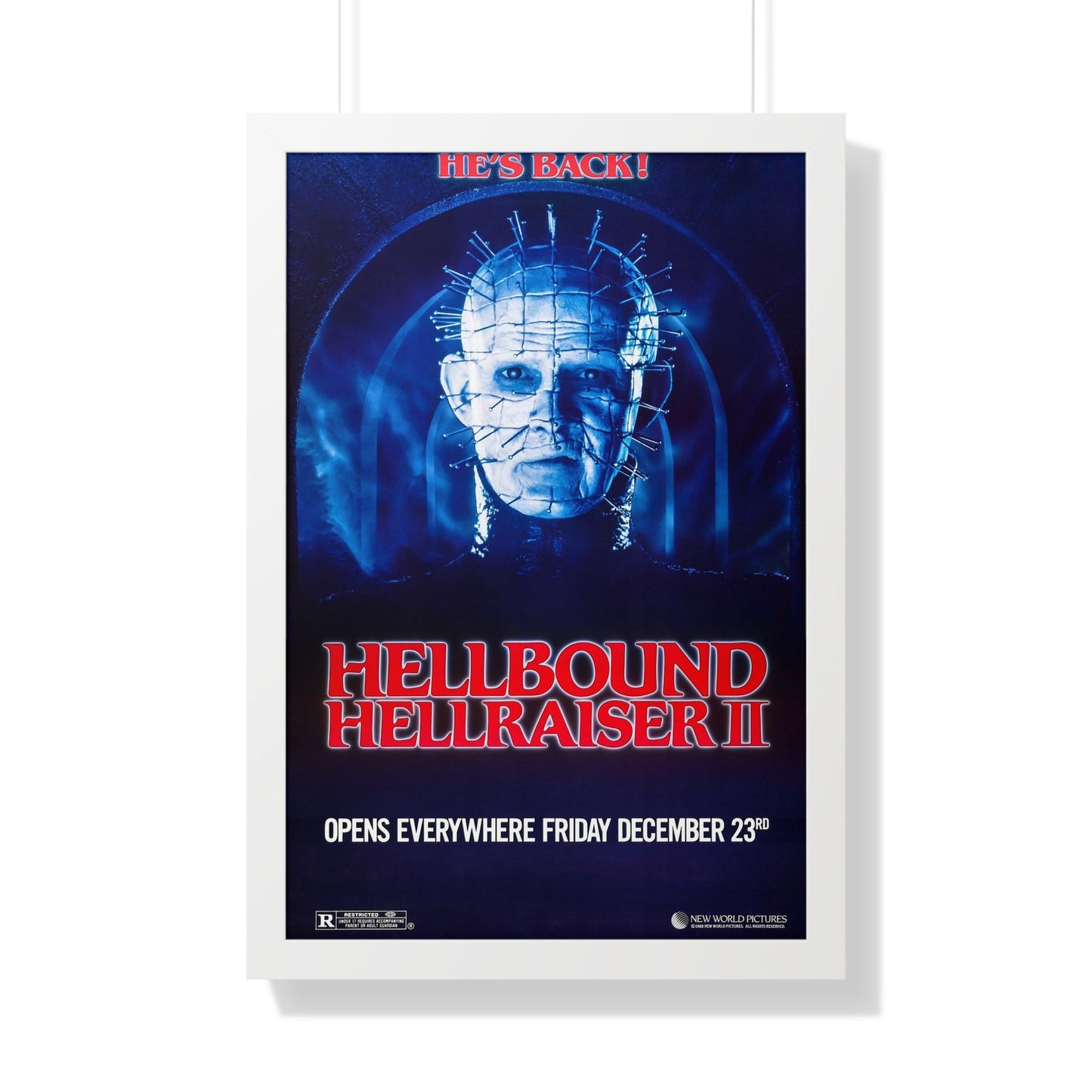 HELLBOUND - HELLRAISER II (TEASER) 1988 - Framed Movie Poster-20" x 30"-The Sticker Space